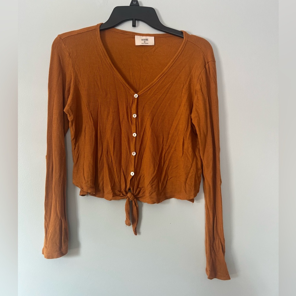 Forever 21 Rust Button-Down Shirt